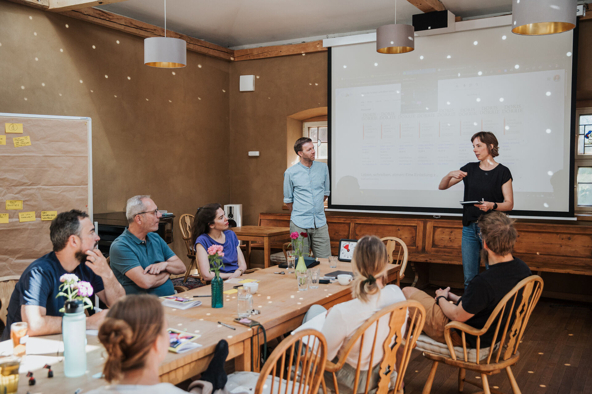 Outdoor-Session auf Terrasse